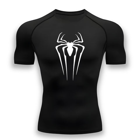 short sleeve Black spiderman